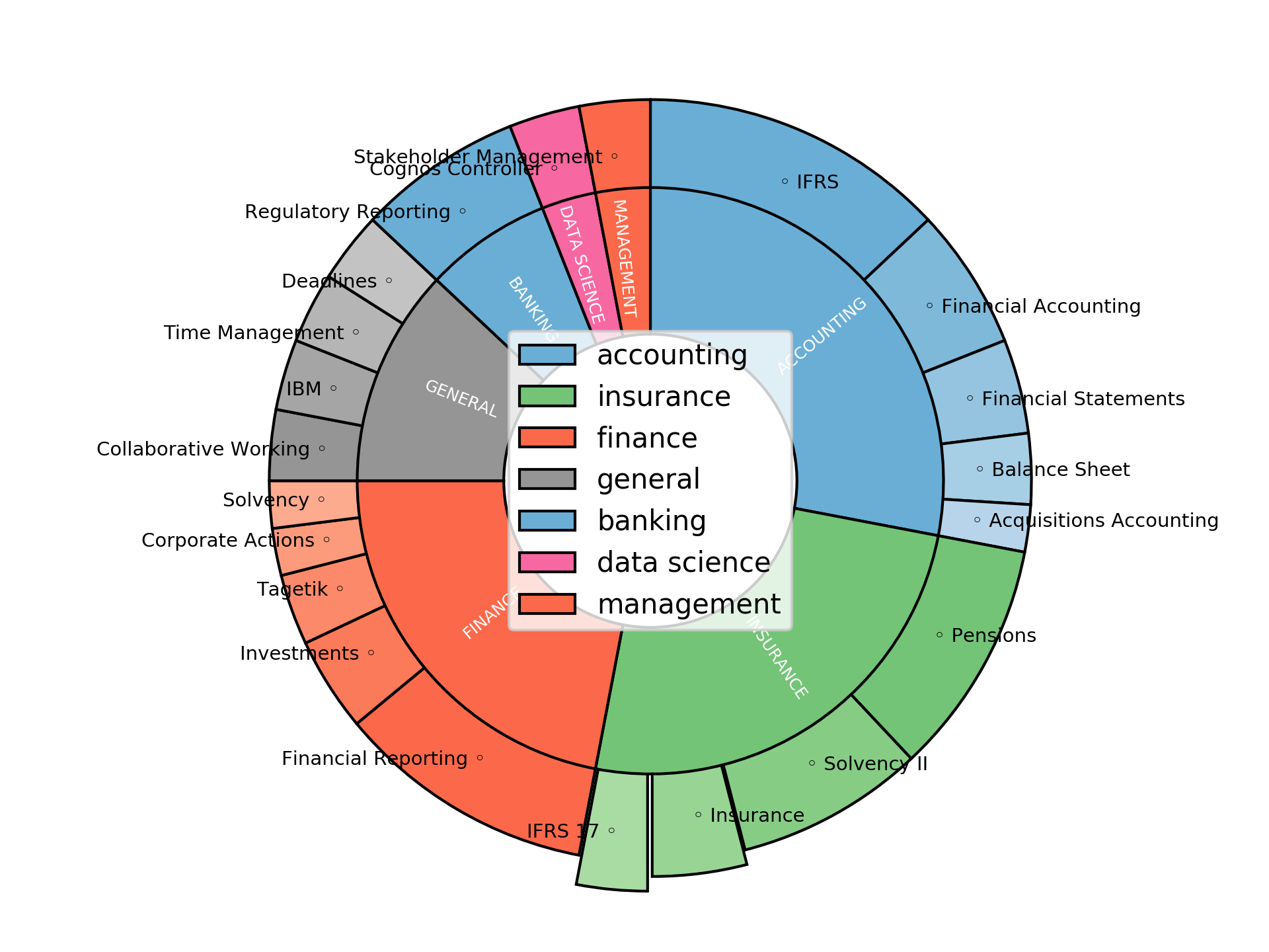 Disaggregated Visualization Graph for Group Financial Accountant
