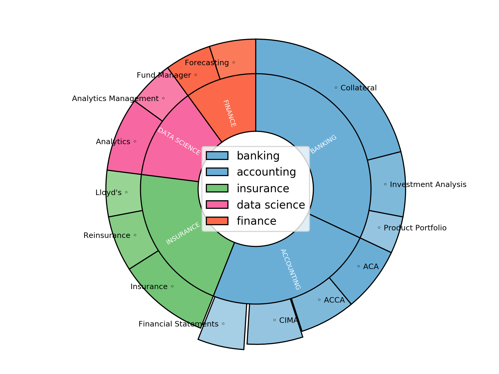 Work Domains - Senior Portfolio Analytics Manager Disaggregated Visualization Graph for Senior Portfolio Analytics Manager
